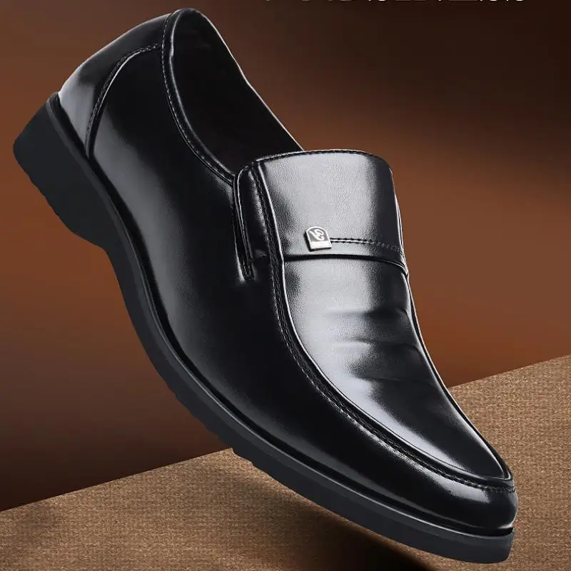 

Мужские формальные туфли без шнуровки из искусственной кожи JZ-8119