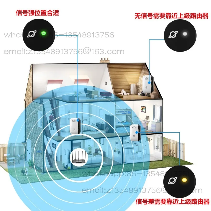 New wifi repeater wireless signal amplifier expansion network enhancer home router
