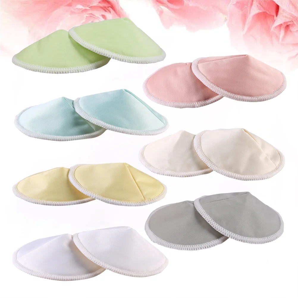 14 قطعة منصات الرضاعة الطبيعية المضادة للغسل 3 طبقات سماكة تنفس السلطانية على شكل حمالة صدر للرضاعة منصات #1