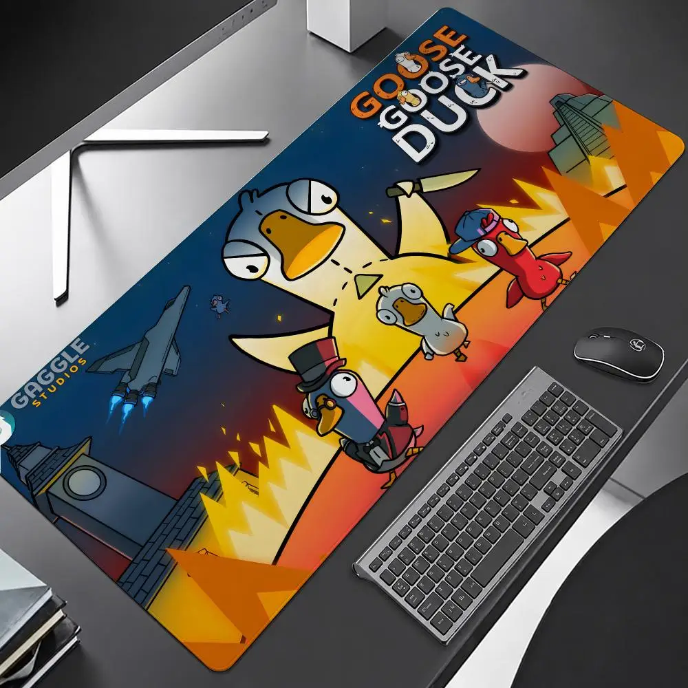 Goose Goose Duck Mouse Pad Mouse Pad Anti-Slip Rubber Base Extended Desk Mat For Gamers Office Computer Accessories