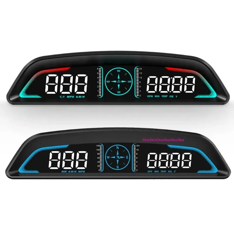 

G3 B3 Head Up Display OBD2 GPS Smart Car HUD Digital Speedometer Security Alarm RPM Water Temperature Tachometer Clock