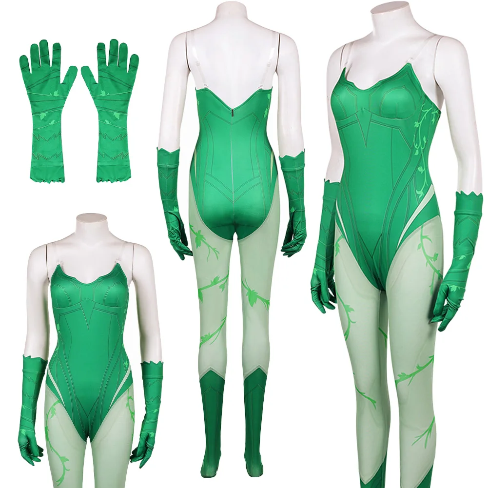 

Game Legion of Dark Cosplay Poison Ivy Jumpsuit Roleplay Costume Suit Outfits Halloween Carnival Disguise Clothing For Women