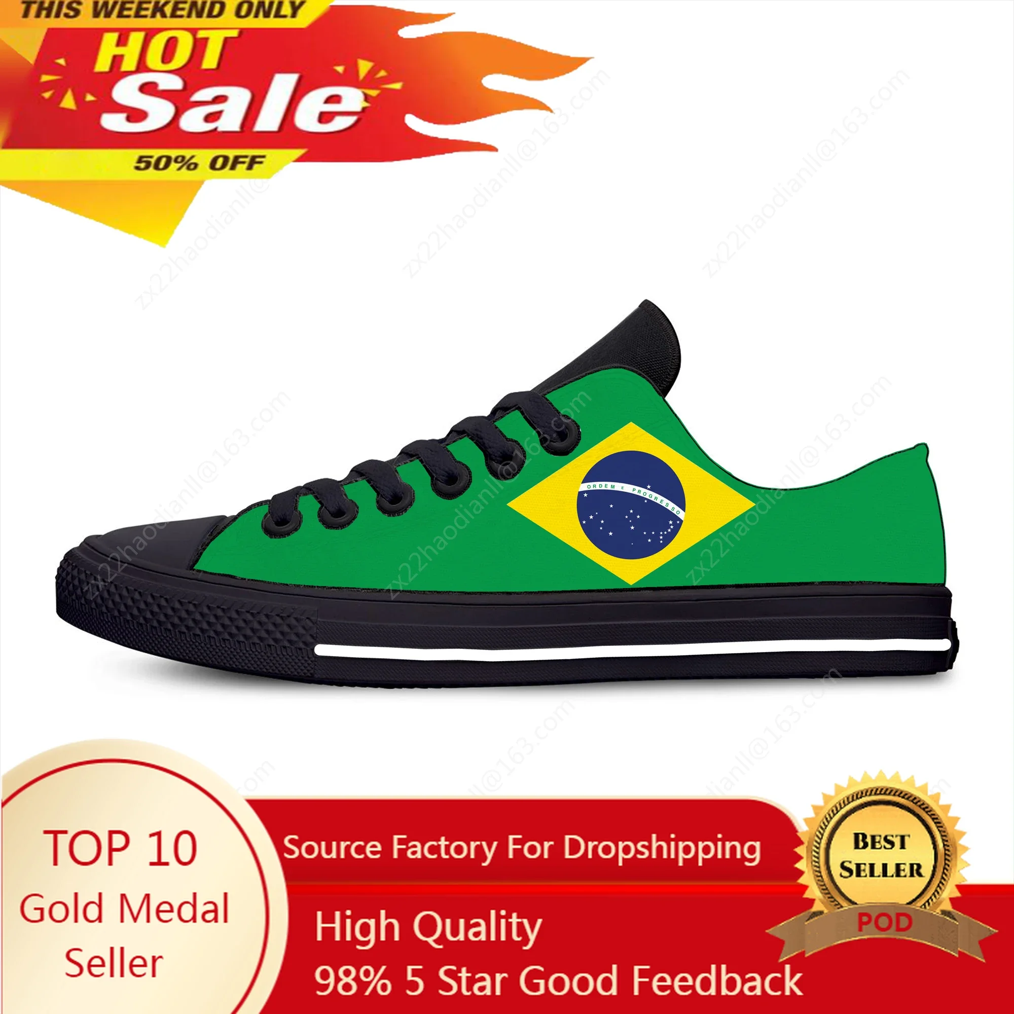 

Brazil Flag Low Top Sneakers Mens Womens Teenager Casual Shoes Canvas Running Shoes 3D Printed Breathable Lightweight shoe