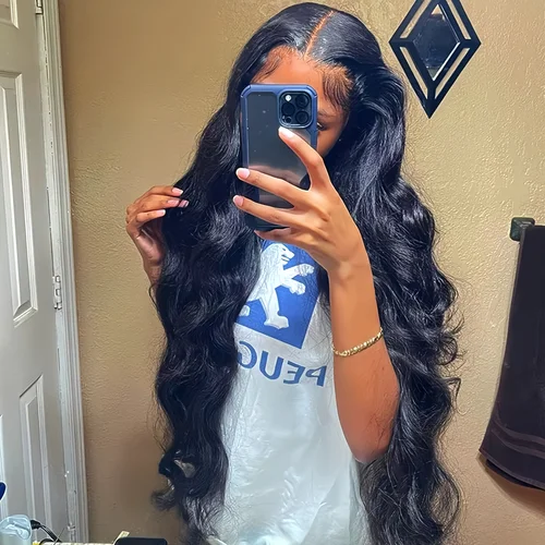 Imagen 2 del producto Peluca Frontal de encaje ondulado 13x6, pelucas brasileñas sin pegamento prearrancadas de 30 pulgadas para mujeres, pelucas de cabello humano Frontal de encaje 13x4 4x4 Hd