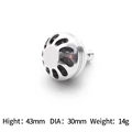 30mm silver black