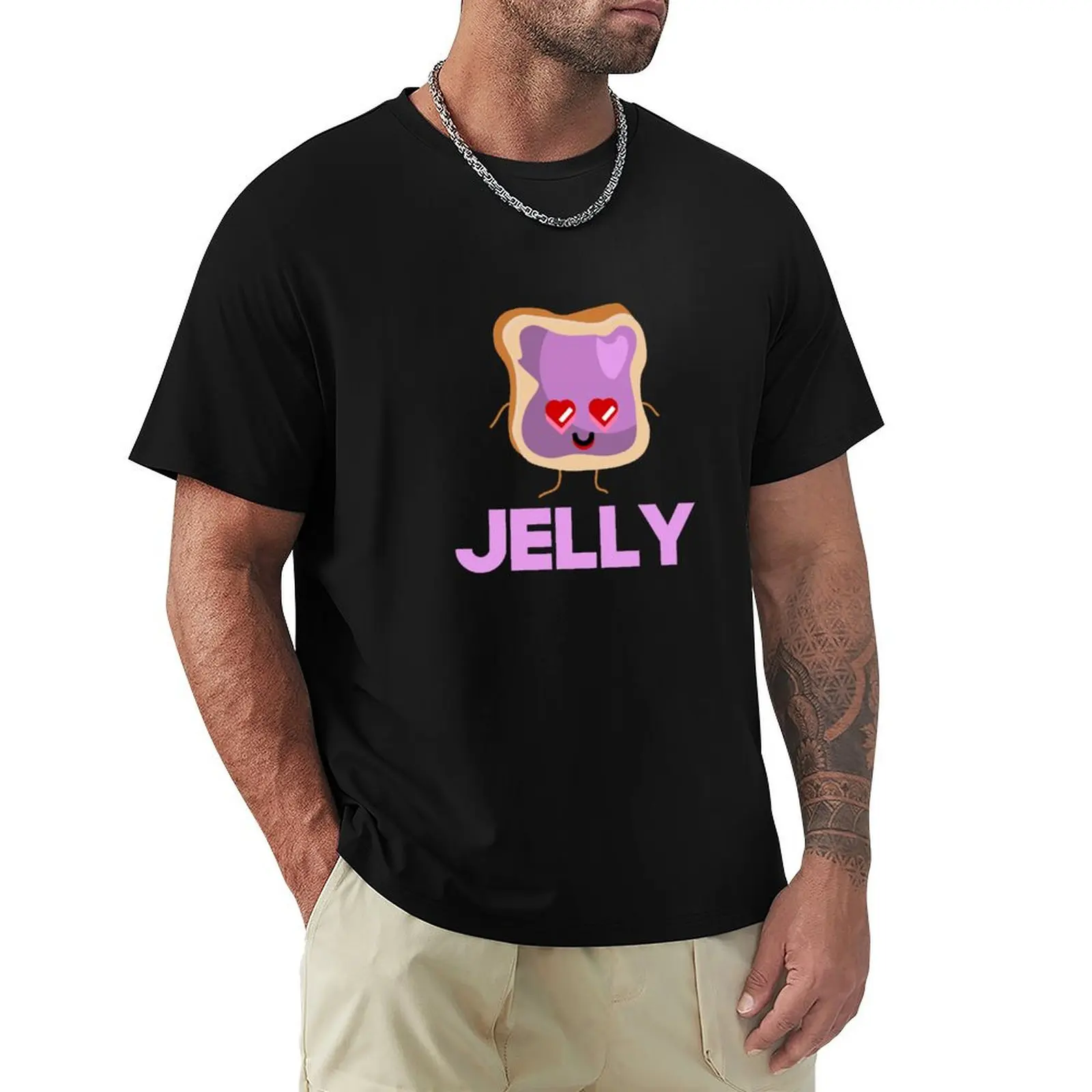 Peanut Butter And Jelly Matching Couple Shirt T-Shirt Lightweight Running Sports T-Shirt