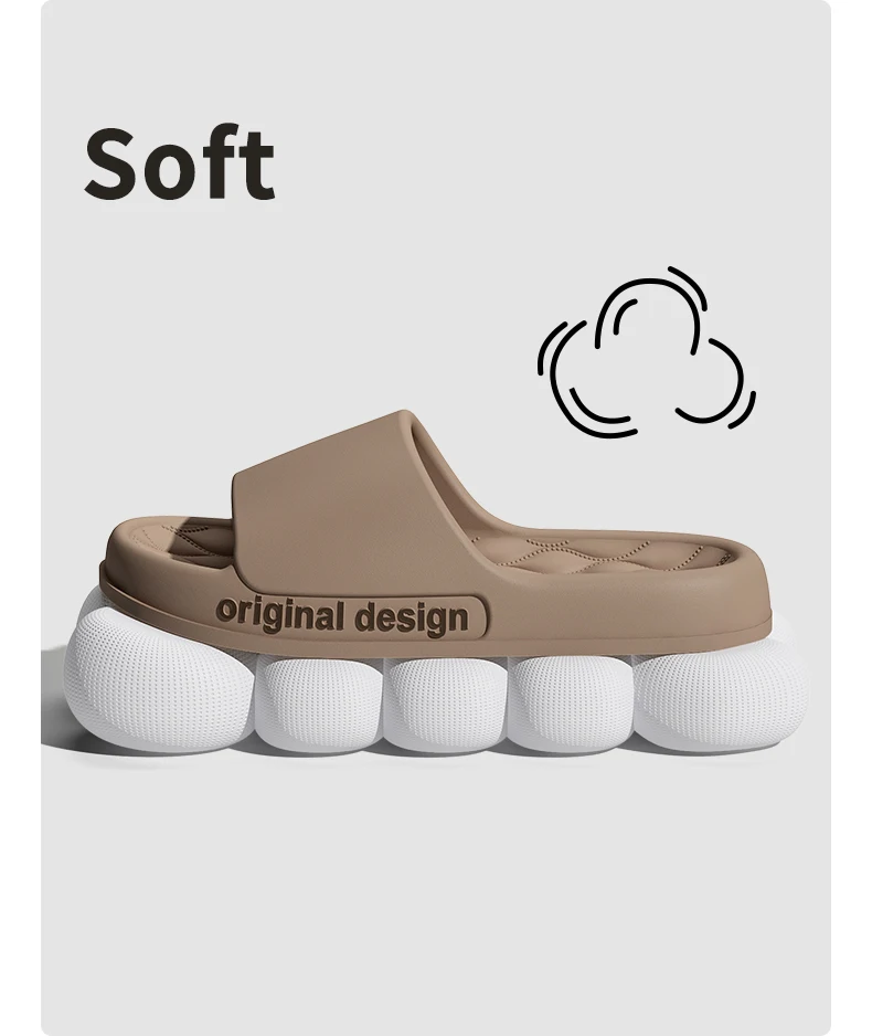 Männer Trend Neue Sommer Hausschuhe Weiche Nicht-slip Sohle Cloud Sandalen für Home Strand Indoor Outdoor – Detail 5