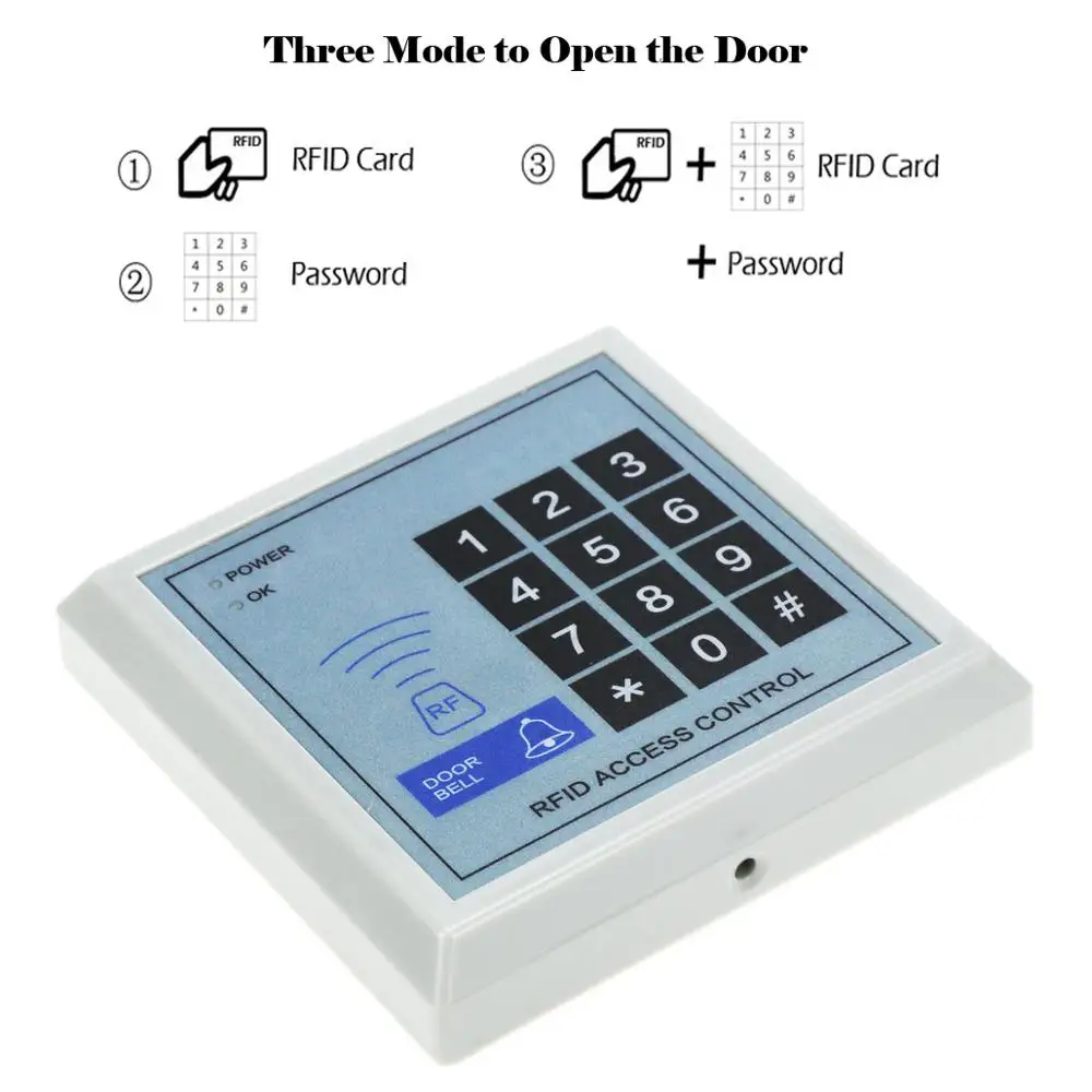 1PC New Security RFID Access Control System Device Machine Security Proximity Entry Door Lock Quality