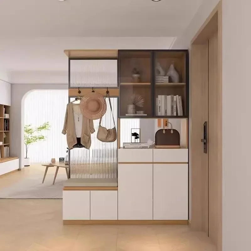 Screen entry is opposite the door, entrance partition cabinet, living room home 2025 new shoe cabinet integrated cabinet with st
