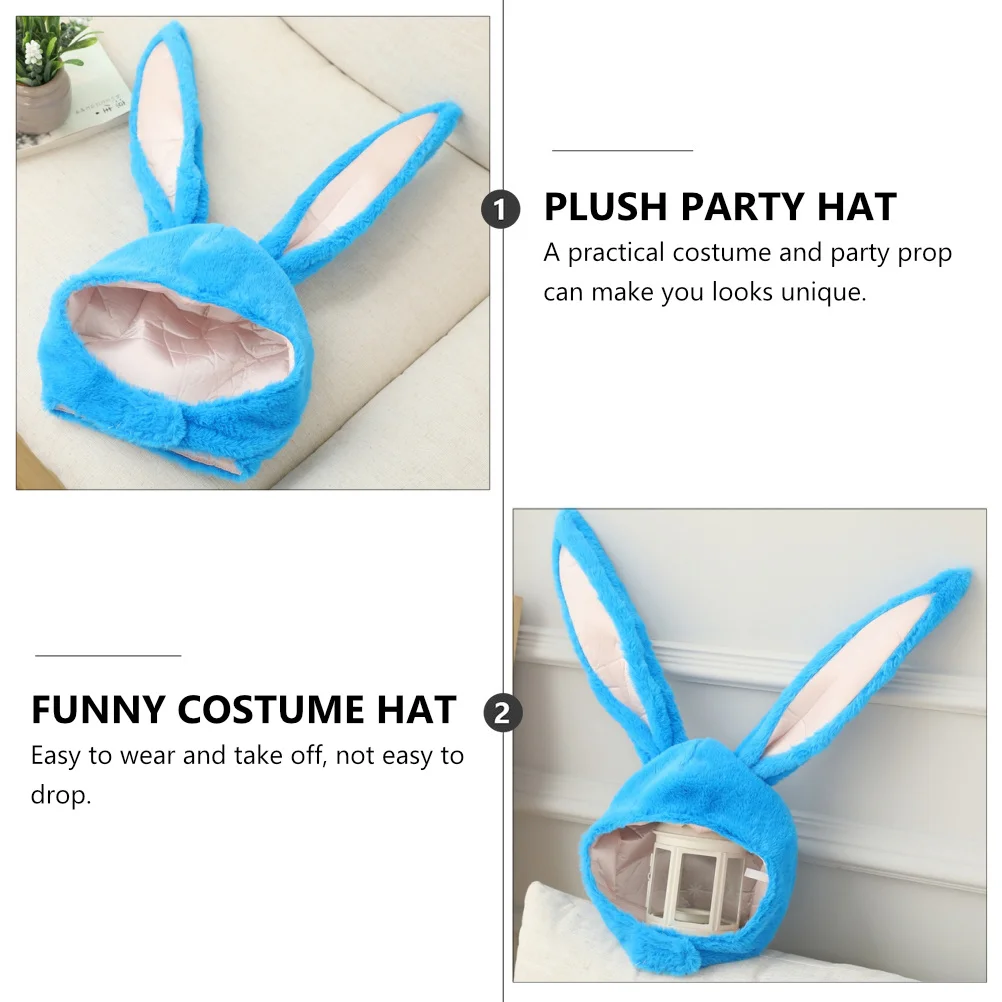 

1Pcs Easter Bunny Hat Soft Comfortable Rabbit Ear Headpiece for Festival Party Decoration Photo Booth Wearable Prop Stand Out