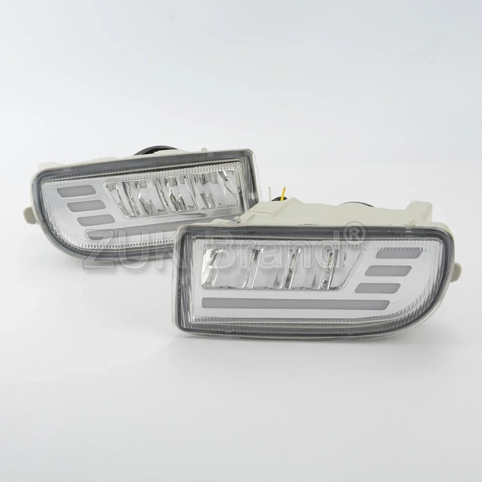 ZUK Front Bumper Fog Lamp Anti-Fog Light Reflector LEDFor Toyota LAND CRUISRE LC100 1998-2008 FZJ100 HDJ100 4500 4700 4.5L 4.7L