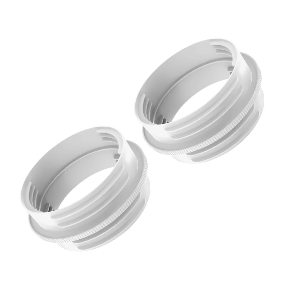 for exhaust Hose Coupler Hose Connector Portable AC Installation White Flexible Thread System Fan Heat-resistant ABS Material