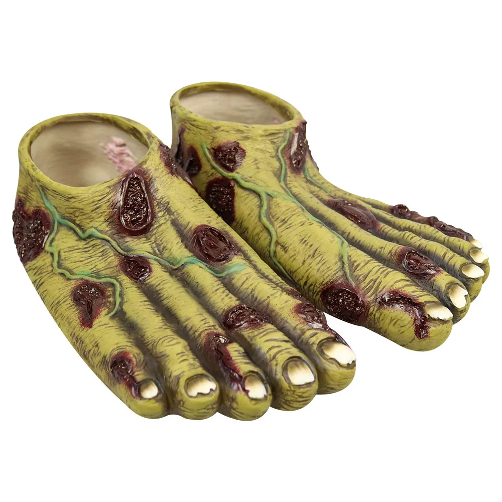 Gants Mains de Zombie Ensanglantées en Latex – photo 8