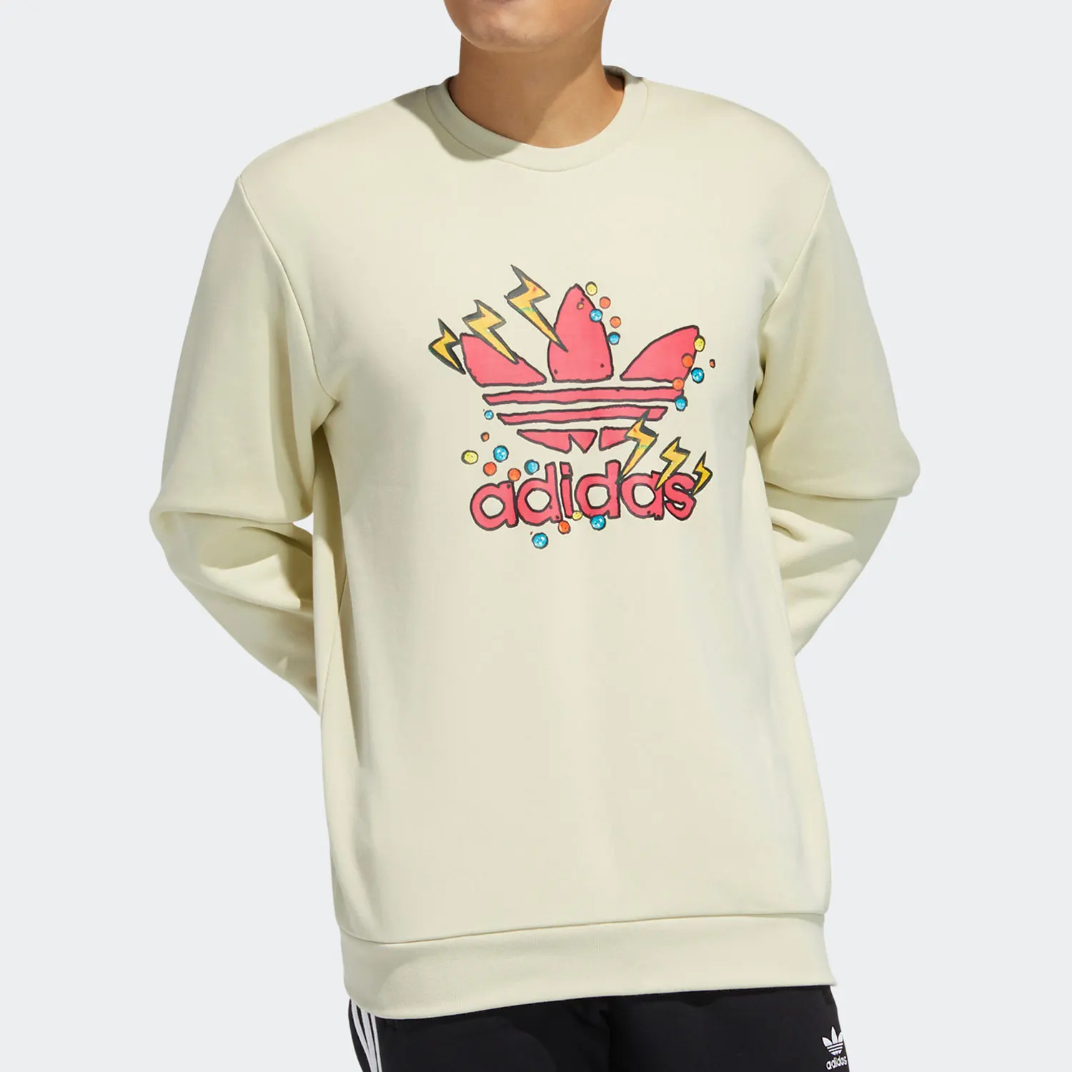 

Оригинальная мужская модная повседневная спортивная толстовка Adidas Current Season с круглым вырезом H09183