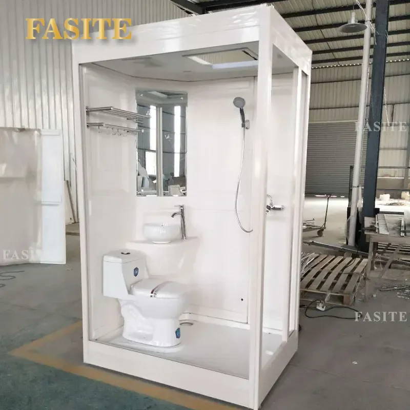 For Integral Bathroom Project Decoration Waterproof Integrated Shower Room Combination Toilet Free Standing Bathroom Suite