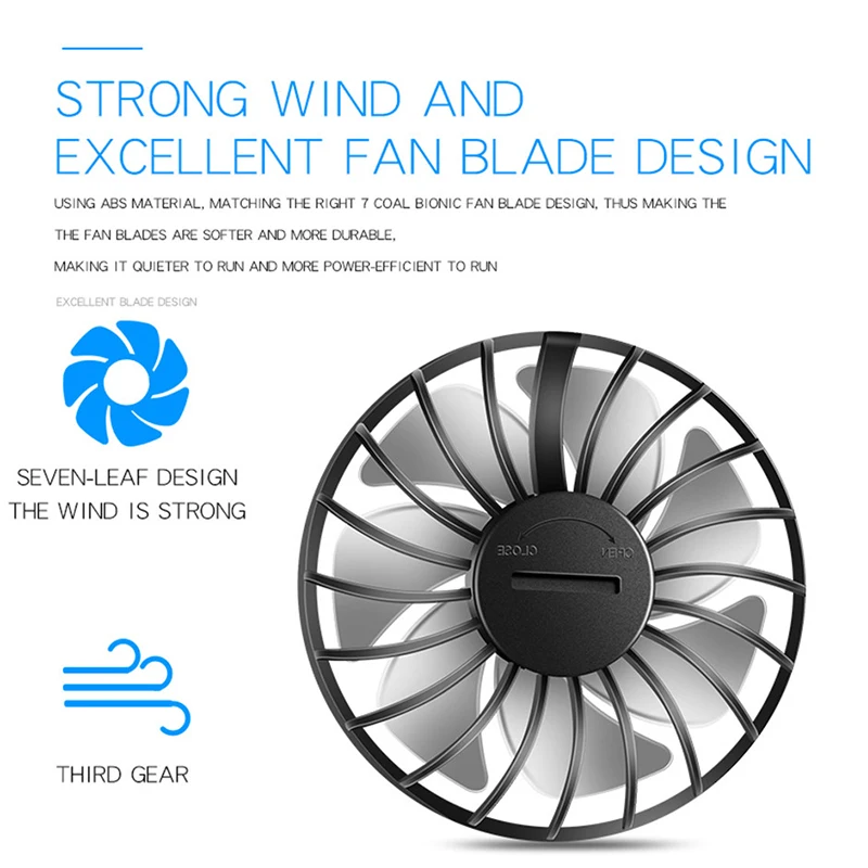 Portable Neck Fan USB Neck Hang Fan Hand Free Personal Lazy 360 Degree Rotation Cooling Handheld Wearable Suitable Fan