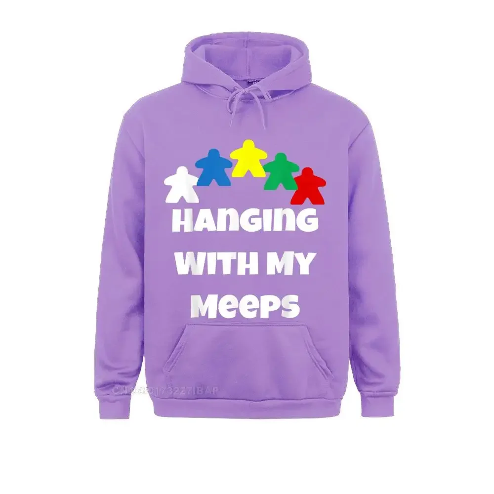 Hanging With My Meeps Funny Board Game Boardgame Lover Hoodie Funny Moto Biker Sweatshirts Lovers Day Hoodies for Students