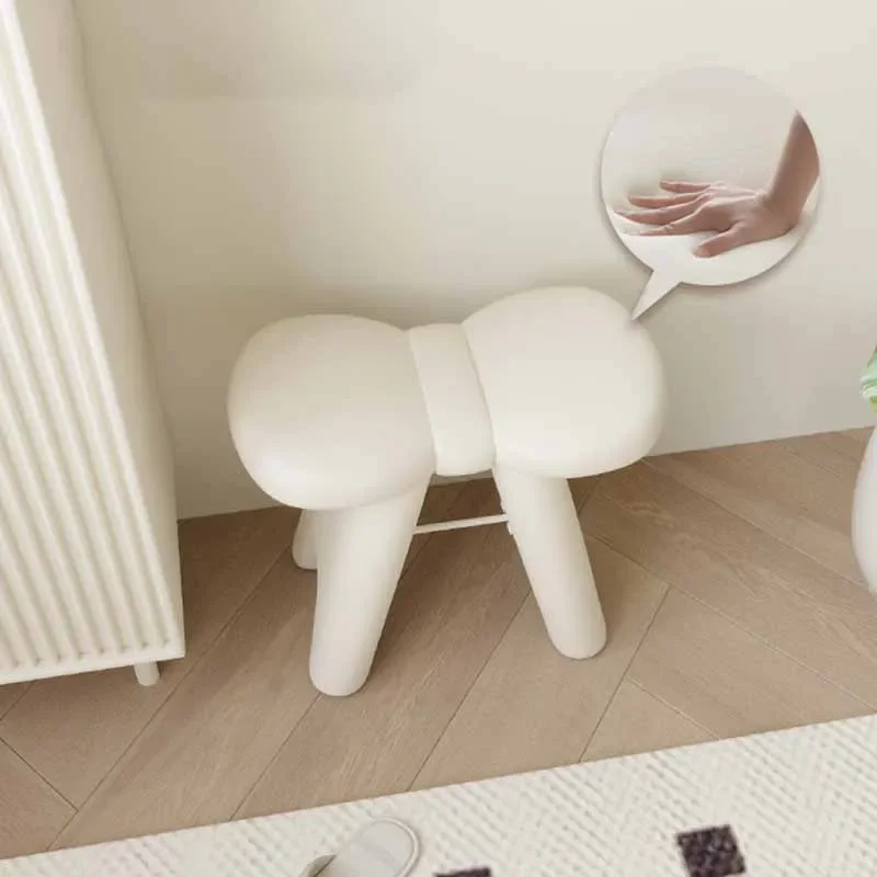 Nowoczesne prosty na buty zmieniające tafty przenośne małe taborety wielofunkcyjne krzesło dziecięce do sypialni meble do salonu