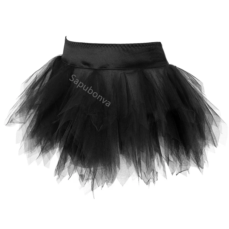 Skirts for Women Tutu Fairy Tulle Mini Skirt Party Pleated Puffy Adult Plus Size Sexy Fashion Matching Corset Vintage Jupe Falda