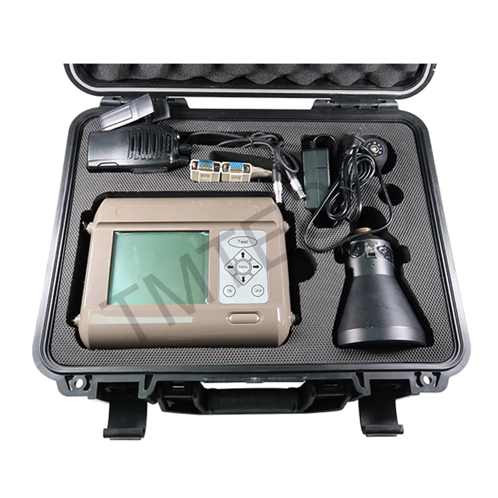 TMLC-A concrete thickness gauge is composed of signal transmit, connector, signal processing, and display