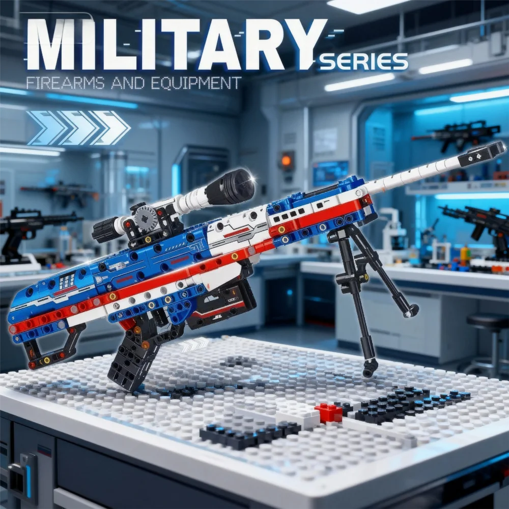 Militaire serie uit de Tweede Wereldoorlog 1206 Kar98k Geweermodel Assemblagebokset Speelgoedjongen Kinderfestivalcadeau