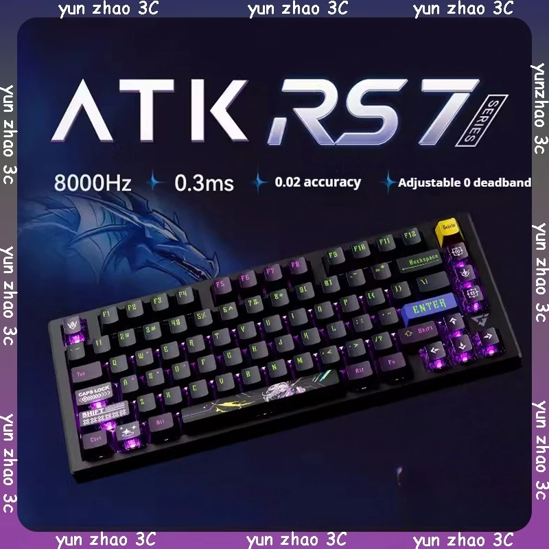 ATK RS7 Esports Magnetic Axis Keyboard 8K Wired Game Keyboard RGB Smart SPEED X Varolant Gamer Quick Trigger 75 Series