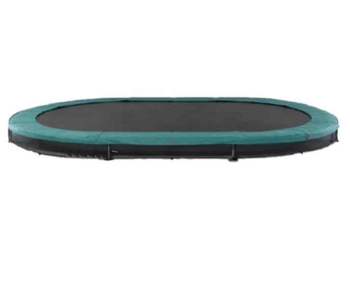 11.5FT Oval Inground  Indoor Bungee Trampoline Fitness  Park Outdoor for  Kids and Adults