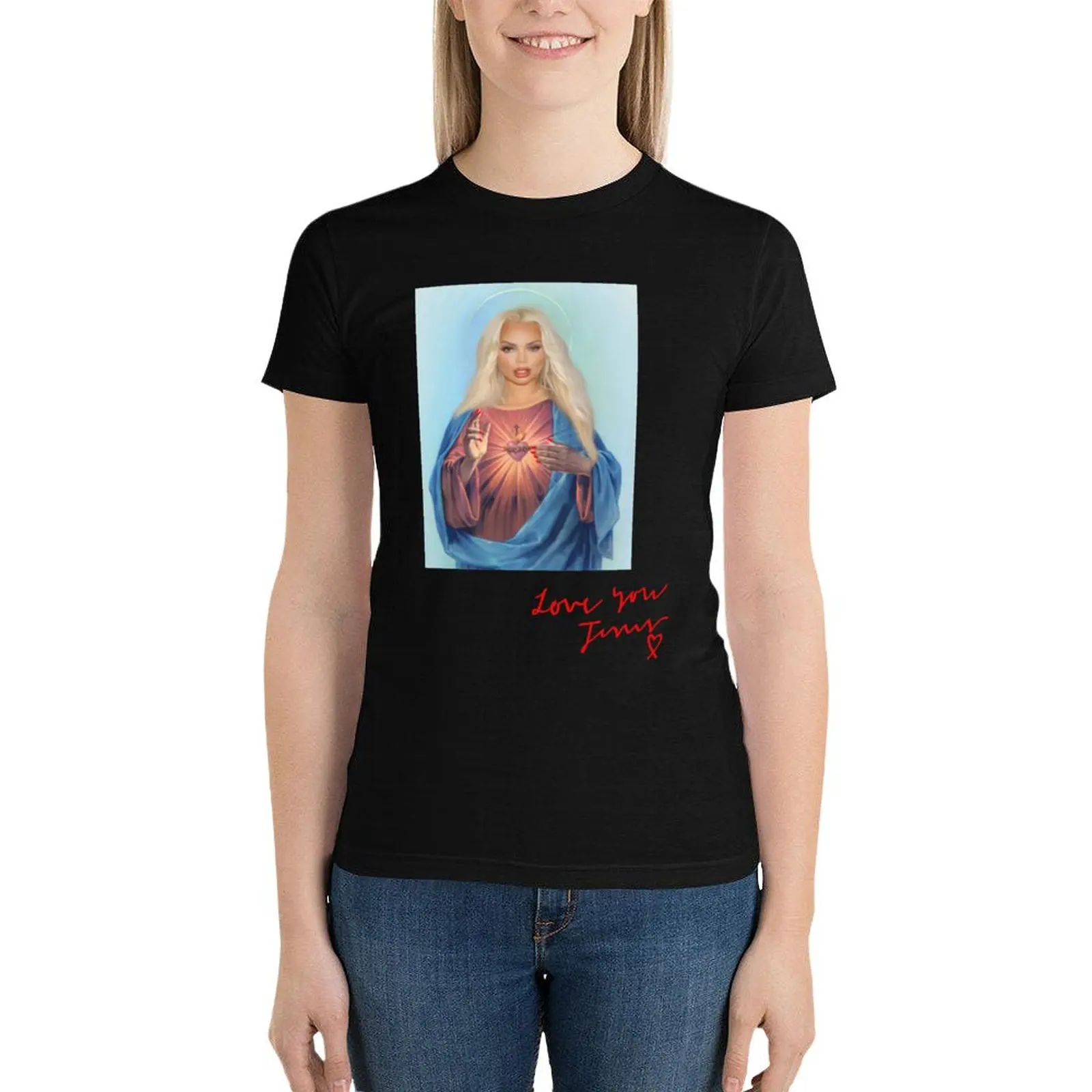 Trisha Jesus For Fans T-Shirt cute tops Aesthetic clothing anime clothes tops T-shirt Women