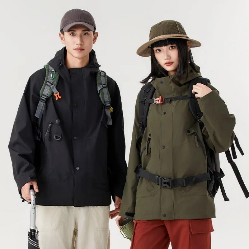 

GIOIOMская хлопковая куртка, утолщенная теплая водонепроницаемая бронепроницаемая куртка на флисовой подкладке, мужская зимняя куртка, пальто