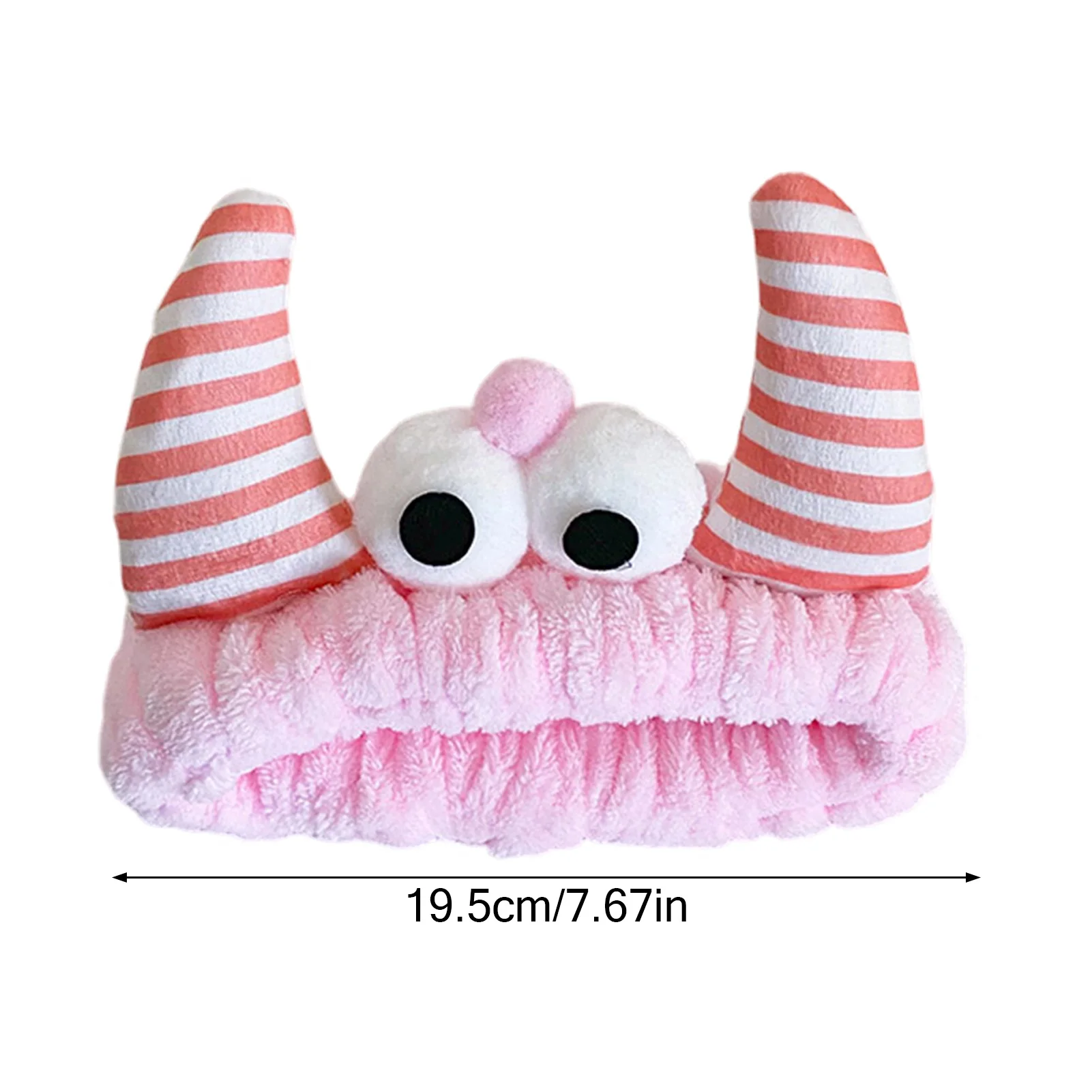 Lavagem do rosto titular do cabelo hairbands macio quente de pelúcia listra chifre vaca design bandana para mulheres meninas moda acessórios para o cabelo