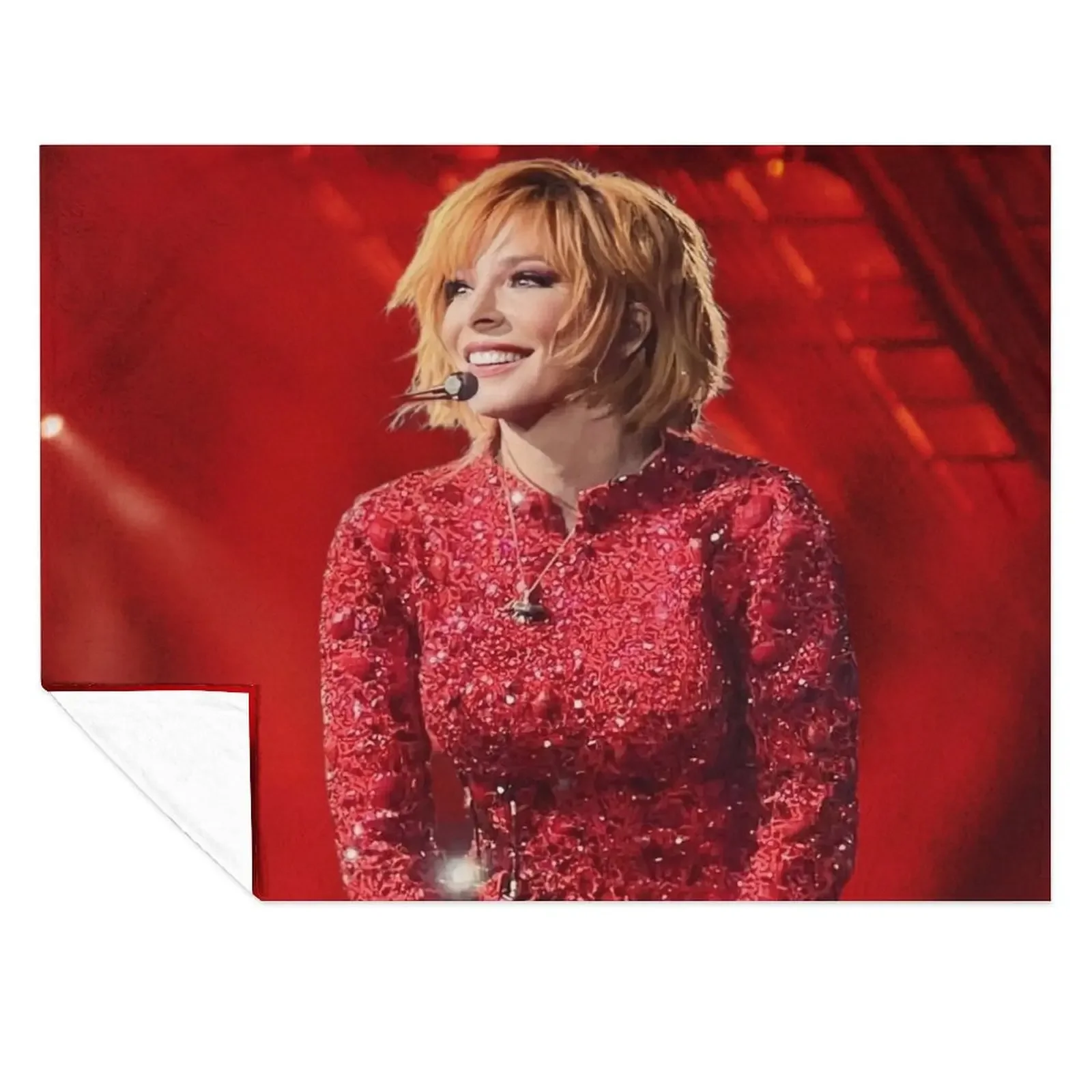 

Mylène Farmer 2023 Nevermore concert Throw Blanket For Sofa Thin blankets ands Decorative Sofas Hairys Blankets