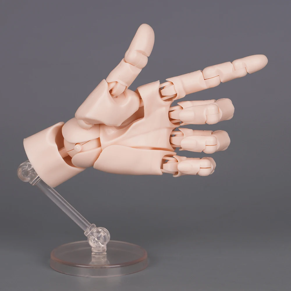 움직일 수있는 손가락 관절이있는 10.5cm 인간의 손 모델 1:2 시뮬레이션 팜 데스크탑 Ornamenttoy Twisted Egg Surprise Blind Box