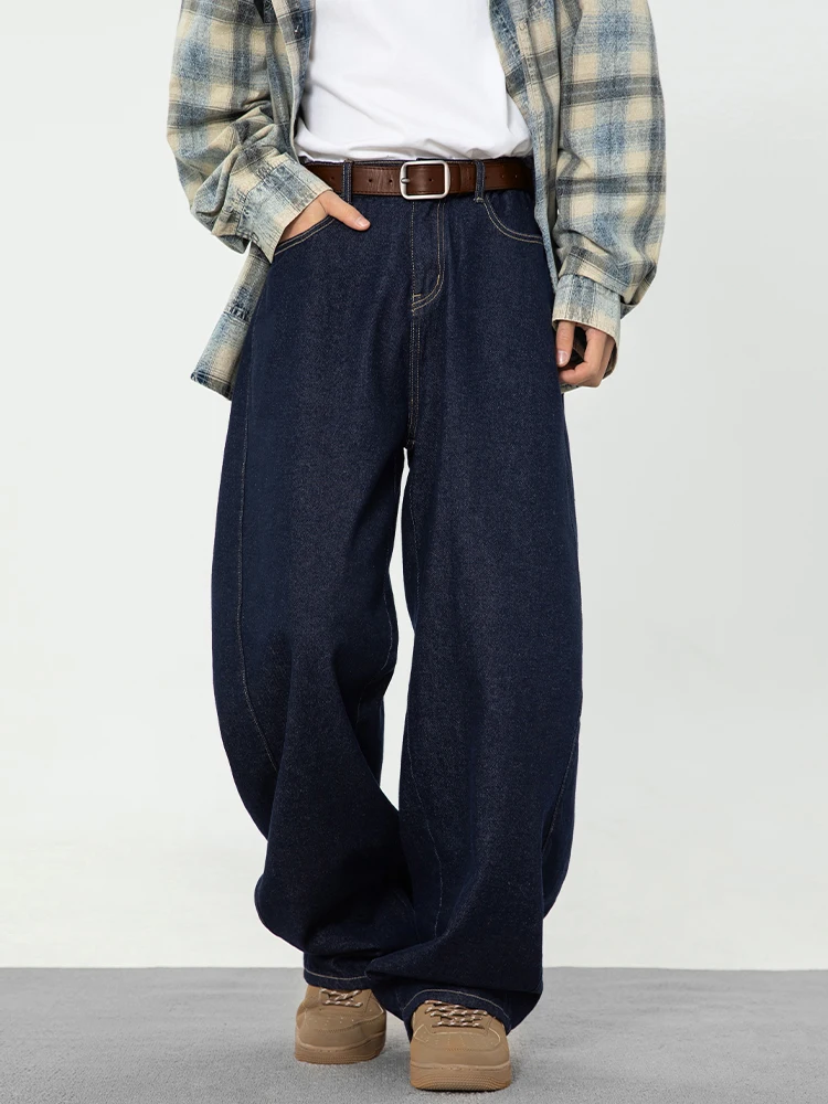 

Мужские джинсы из денима оригинального цвета, широкие, повседневные, свободные, прямые, в стиле ретро, весна-осень, бренд Faion, американский стиль