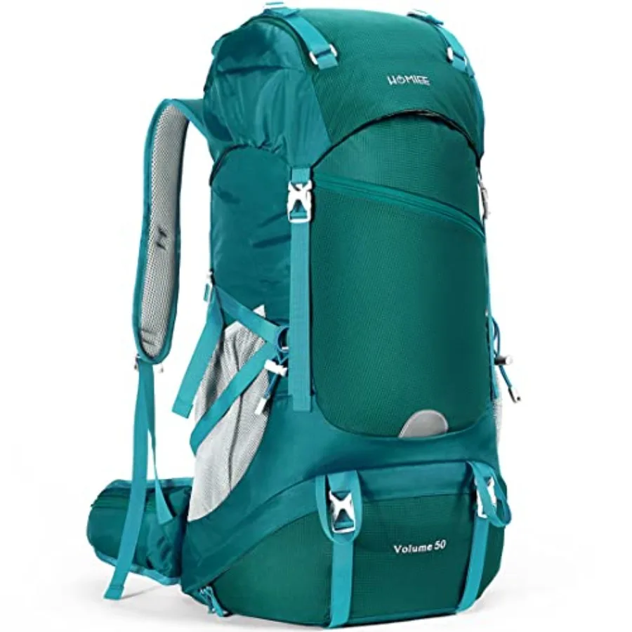 

50L Hiking Backpack Travel Bag Waterproof Camping Rucksack with Rain Cover Lightweight Backpacking Backpack