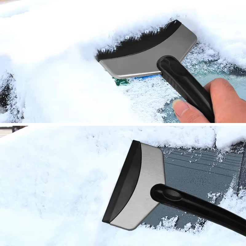 Car Stainless Steel Snow Shovel Non-damaging Glass Snow Shovel Ice Shovel Winter Defrost Scraper Snow Tool Snow Clearing Tool