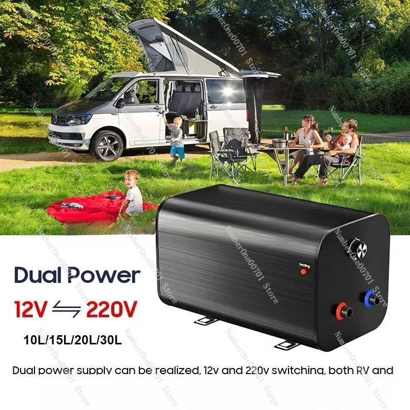 300W 15 Liter 20L 30L DC 12 Voltage 12V 220V Caravan Boiler Tank Storage Electric Hot Water Heater for RV