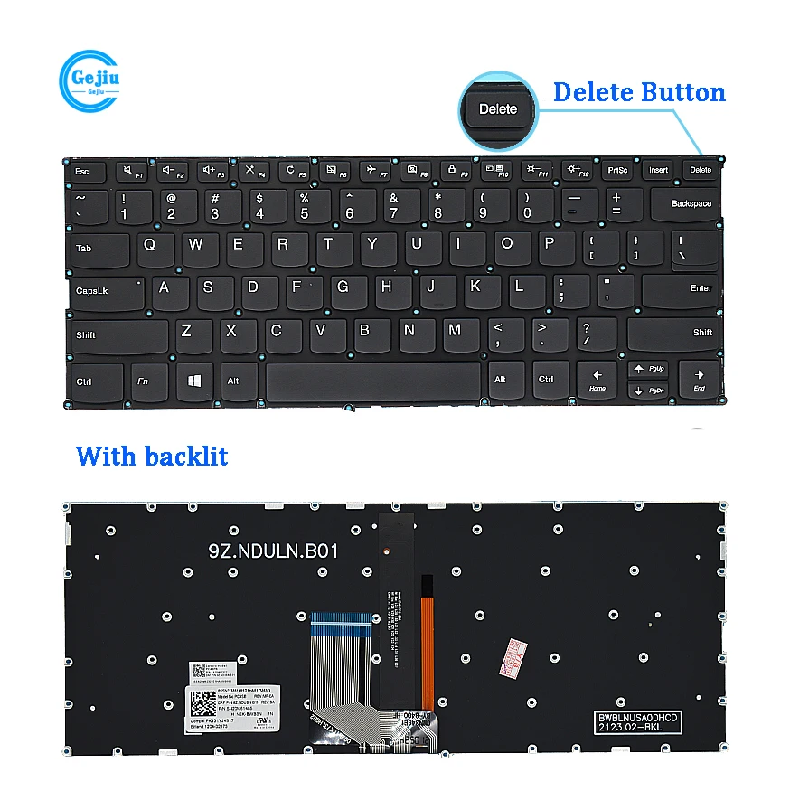 New Laptop Keyboard FOR LENOVO 6-14IKB 7000-13 K43 K42-80 V720 720S-14 320S-13