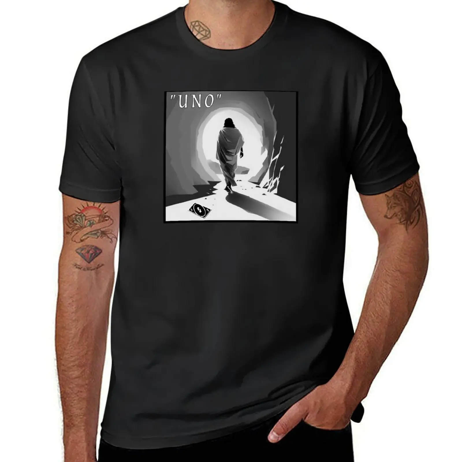 Death? - Reverse T-Shirt Short sleeve tee vintage sweat shirts, men