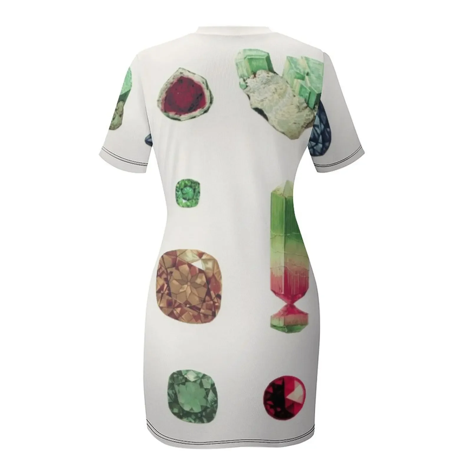 貴石付き半袖ドレス、プロムドレス2025、レディースドレス、女性用イブニングドレス、ラグジュアリー