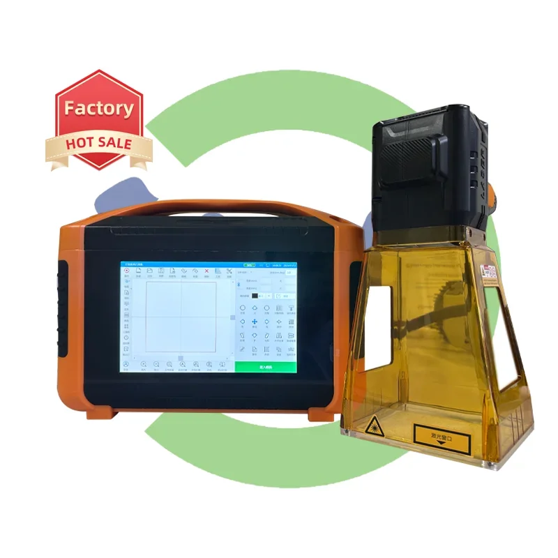 CNC LY small portable handheld laser marking machine for marking date barcodes