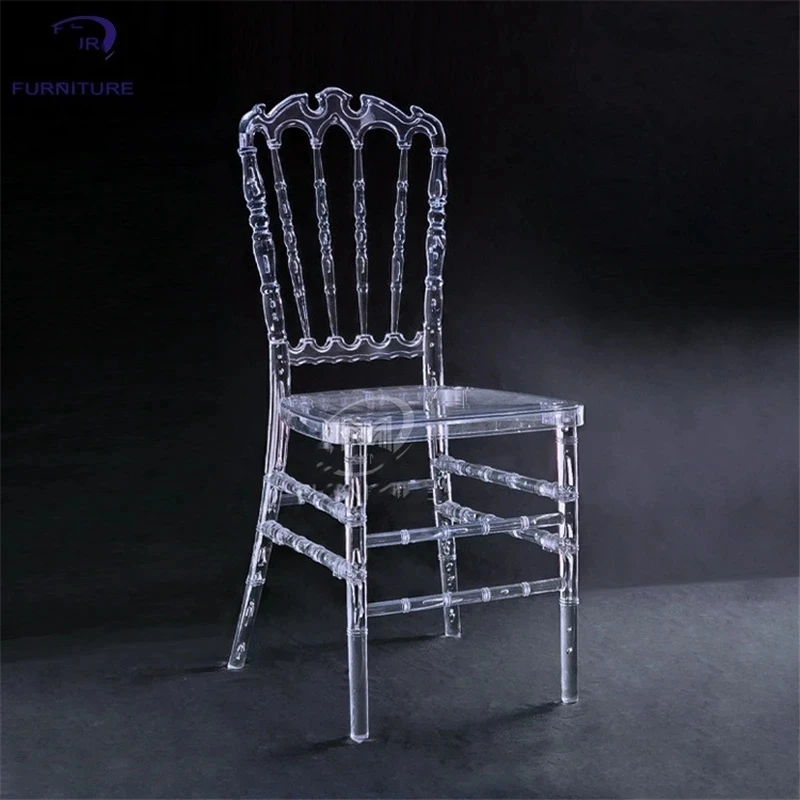 10 Pcs Clear Bamboo For Wedding Acrylic Chair Banquet Crystal Seat Family Hotel Dining Room chair Decoration