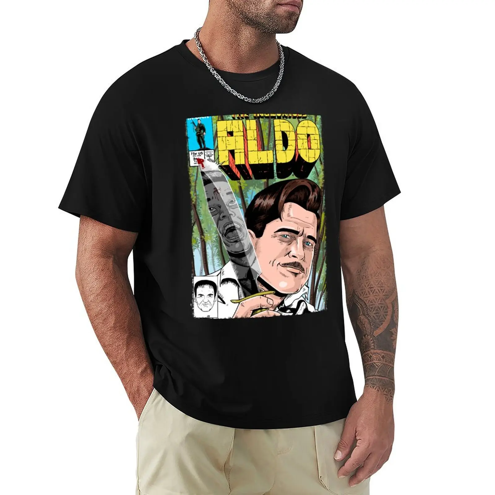 

The Inglorious Aldo T-Shirt customs boys animal print blanks Anime t-shirt mens shirts graphic tee