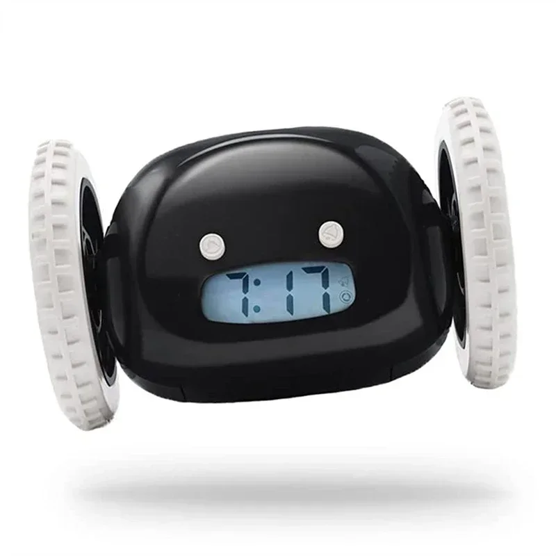 CLOCKY Loud Alarm Clock for Heavy Sleepers on Wheels (Adults Kids Teens Bedroom), Run Away, Moving, Annoying, Jump, Roll,