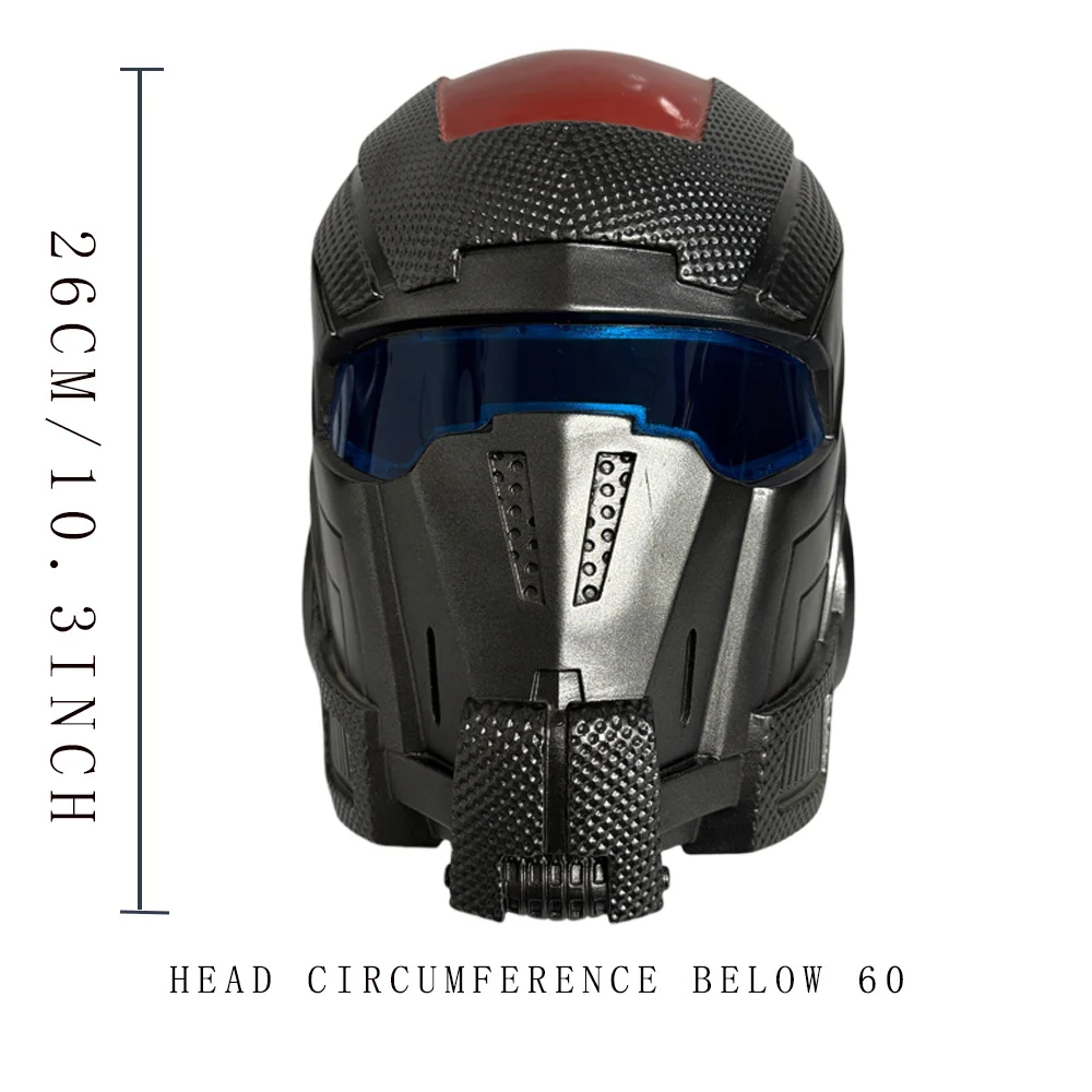 Masque de casque pour hommes, effet de masque de Cosplay, matériau en résine, masque d'halloween de haute qualité, accessoires de fête de carnaval pour adultes