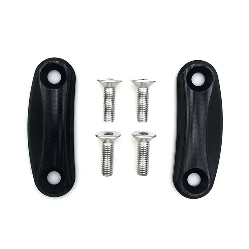 قاعدة غطاء رمز هيكل مرآة للدراجات النارية المتفوقة لملحقات Kawasaki ZX10R 2016-2023 ZX6R 2019-2023 (أسود)