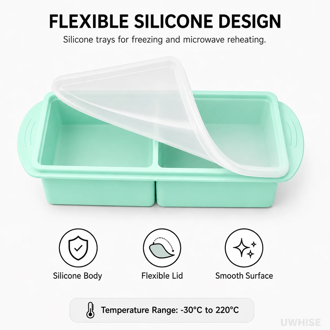 Uwhise Bandeja de Silicone par - Baby Food Prep Containers avaliação e preço
