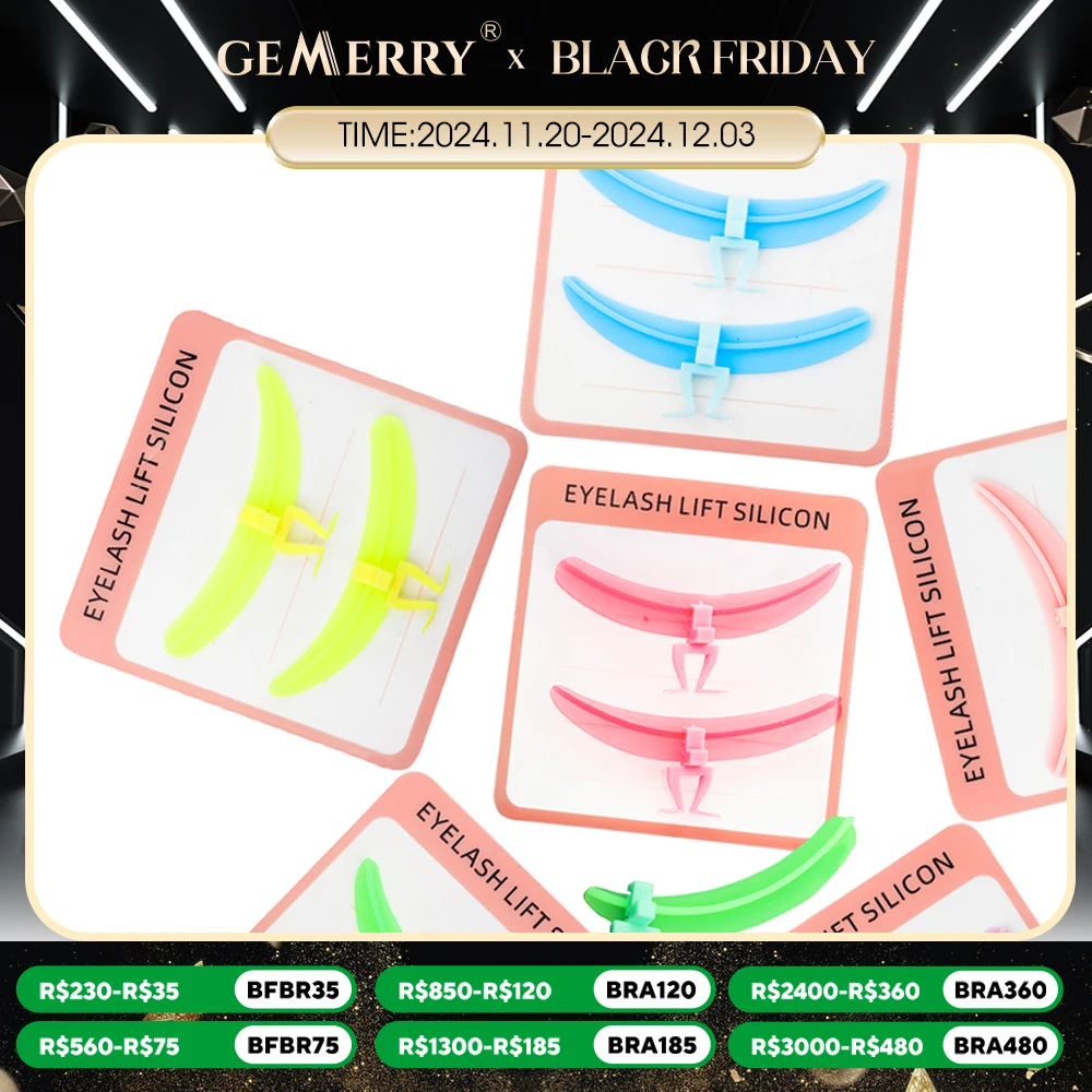 لوازم تمديد رموش Gemerry ، وسادات سيليكون قابلة لإعادة الاستخدام ، تطعيم رموش للمبتدئين ، أدوات مكياج احترافية