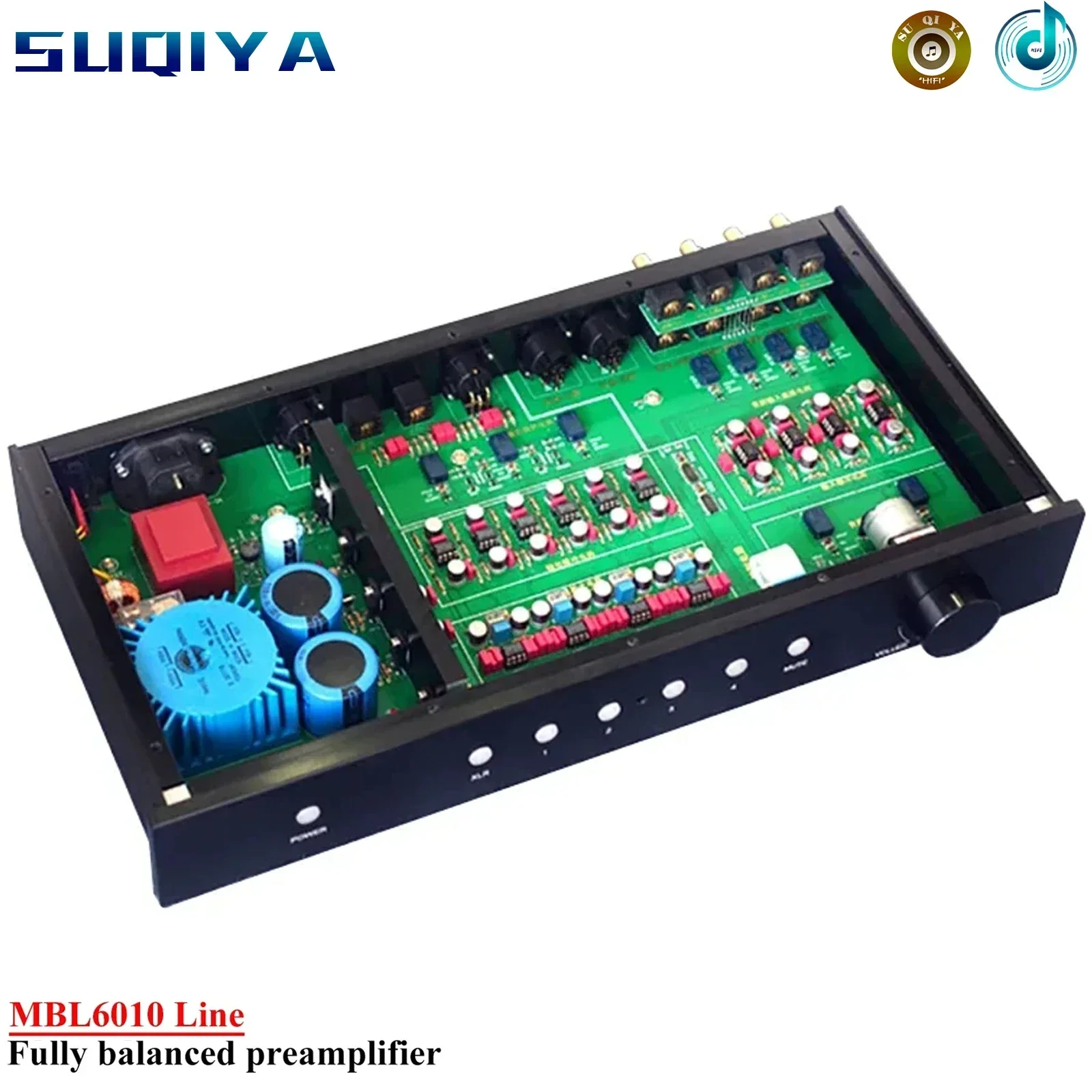 W pełni zbalansowany przedwzmacniacz MBL6010 Line OP IC 5532+5534 z pilotem, przedwzmacniacz HIFI o niskim poziomie szumów i niskim poziomie zniekształceń