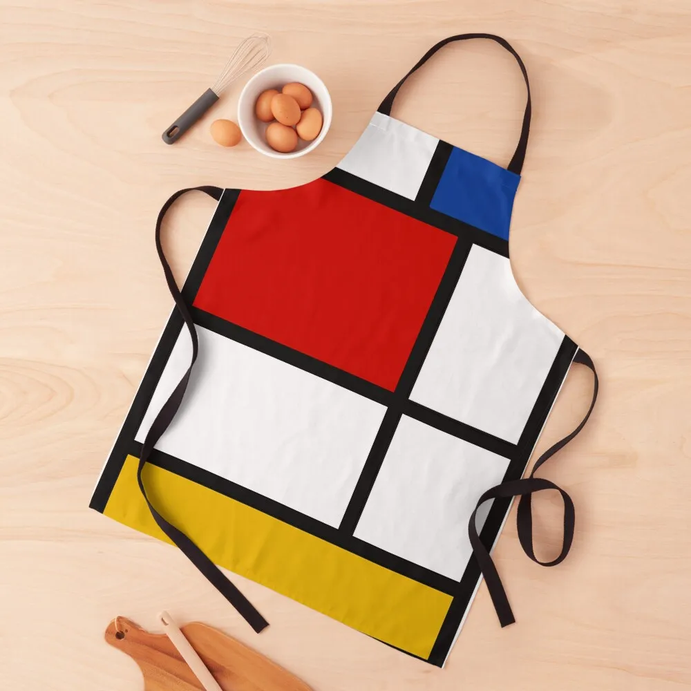 De Stijl #1 (Mondrian Inspired) Apron Kitchens Men men For Man Children'S Apron