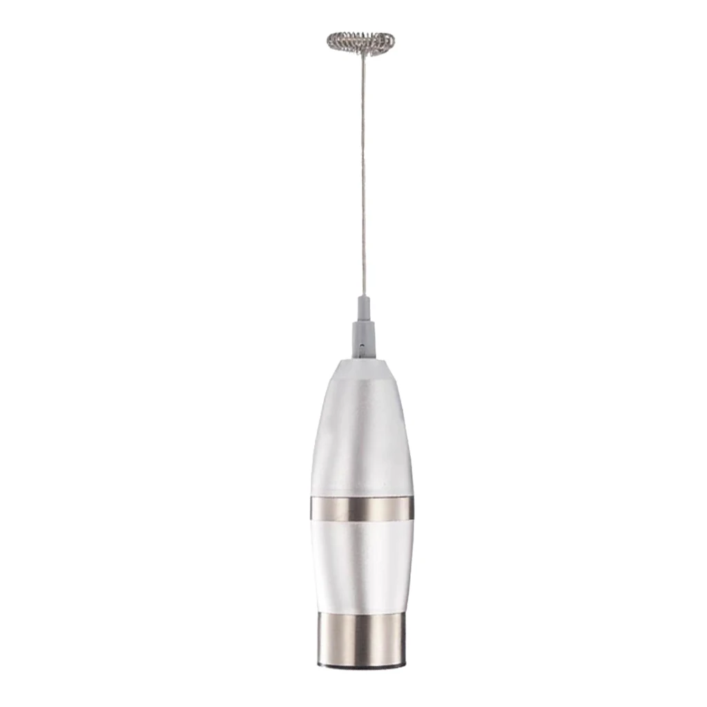 Handheld Electric Milk Frother Stainless Steel Portable Coffee Foam Maker Kitchenware for Home Cafe